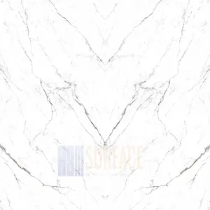 Pedra de quartzo artificial para mesa de mesa de quartzo branco polido 20mm para engenharia