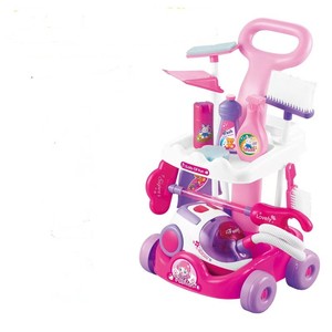 Juguete de carrito de limpieza para niños con juego de juguetes de limpieza de plástico aspiradora BO - Product Image 5