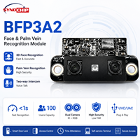 Sensor Biométrico de Doble Lente BFP3A2 40x20mm con 100 Plantillas de Usuario, UART, USB, UVC, Anti-Spoofing y Detección de Vida Real para Dispositivos de Cerradura Inteligente