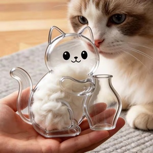 Magnete per Frigorifero con Capsula Trasparente per Conservare Peli di Gatto, Regalo Commemorativo Fai-da-Te per la Perdita di un Animale Domestico - Product Image 1