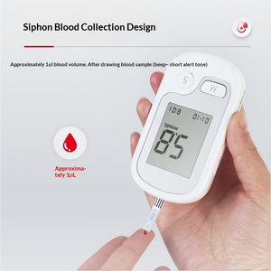 เครื่องวัดระดับน้ำตาลในเลือดและเครื่องวิเคราะห์กรดยูริก ราคาโรงงาน อุปกรณ์ตรวจเบาหวานสำหรับคลินิกและเครื่อง<span class=keywords><strong>ตรวจ</strong></span>วัดระดับน้ำตาลในเลือดที่บ้าน - Product Image 3