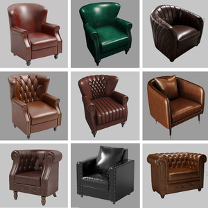 Poltrona Personalizzata per <span class=keywords><strong>Bar</strong></span> Caffè e Whisky, Sedia Singola Stile Tigre, Divano da <span class=keywords><strong>Bar</strong></span>, Divano da Pranzo per Due Persone, Stile Retrò - Product Image 5