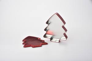 Vente chaude Commercialisable En Métal Étain Arbre De Noël Souvenir Offset Imprimé Décor De Vacances Organisateur avec Paillettes Marque Privée - Product Image 4