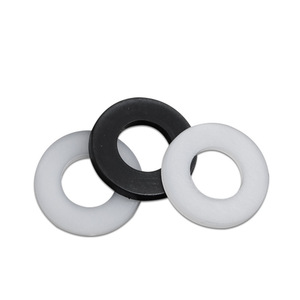 <span class=keywords><strong>Rondelle</strong></span> plate en nylon M2-M20 PA66 blanche noire isolante pour applications électriques et automobiles ANBOR - Product Image 1