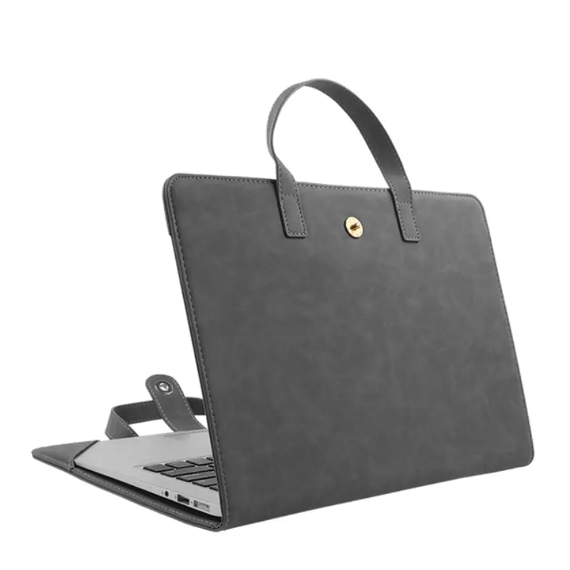 PU Leather Laptop Bag Women Waterproof Cover Case Foldable Laptop Soft Shell Computers