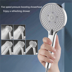 Doccetta a pannello grande cromata con 5 modalità regolabili, ugelli in silicone anti-intasamento, flusso d'acqua super potente per il bagno - Product Image 4