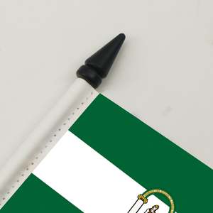 Bandera Personalizada del Distrito <span class=keywords><strong>de</strong></span> Andalucía <span class=keywords><strong>de</strong></span> 5x8 Pulgadas, Material <span class=keywords><strong>de</strong></span> Poliéster al por Mayor <span class=keywords><strong>de</strong></span> Fábrica, Base <span class=keywords><strong>de</strong></span> Plástico ABS, Asta <span class=keywords><strong>de</strong></span> Bandera para Uso en Escritorio <span class=keywords><strong>de</strong></span> Oficina - Product Image 2