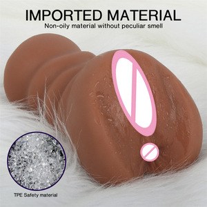 Masturbador Masculino Realista de TPE, Copa Estimuladora de Doble Canal, Textura 3D Realista, Productos Sexuales <span class=keywords><strong>para</strong></span> Hombres - Product Image 2