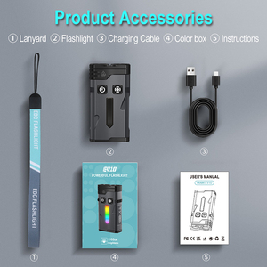 Nueva aleación de aluminio de alta calidad IP66 impermeable al aire libre mochila tapa Clip emergencia pequeña portátil RGB <span class=keywords><strong>linterna</strong></span> con imán - Product Image 6