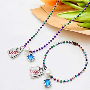 Joyería <span class=keywords><strong>de</strong></span> Acero Inoxidable hc con Circonita Cúbica, Precio al por Mayor, Marca <span class=keywords><strong>de</strong></span> Lujo, Collar con Llave <span class=keywords><strong>Uno</strong></span>, Juego <span class=keywords><strong>de</strong></span> <span class=keywords><strong>50</strong></span> <span class=keywords><strong>Pulseras</strong></span>, Joyería <span class=keywords><strong>de</strong></span> Circonita Cúbica - Product Image 2