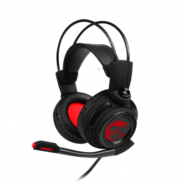 DS502 Electronic Competition Gaming Headset RGB Over-Ear 7.1 Noise Reduction Distinguishing Sound Balanced Armature IPX-2