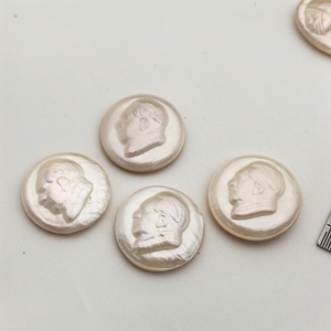Perles de culture d'eau douce Mabe en relief <span class=keywords><strong>camée</strong></span>, perles en vrac, pendentifs, anneaux, perles véritables non sculptées, perles cultivées en coquille - Product Image 5