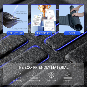 5D 3D Rubber Foot Car Trunk Carpets <b>Tpe</b> Floor Mat Deep Dish Matting - Product Image 3