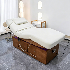 Modern Portable Full Electric Heating Backrest <b>Leg</b> <b>Adjustable</b> Height Angle Spa Equipment Treatment Medical Facial Massage <b>Table</b> - Product Image 1