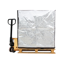 Housse de palette Euro imperméable et isolante thermiquement avec structure à bulles EPE, taille personnalisée, anti-humidité pour la logistique de transport