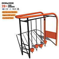 Equipo de Ejercicio Comercial de Alta Calidad para Exteriores, Estación Deportiva, Estructura de Escalada para Niños, Plástico LLDPE y Acero, para Escuelas y Guarderías, OEM