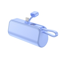 SC-25-1 de prise arrière Type-C in & out 2-en-1 avec câble 5000mAh chargeur rapide Portable coloré MINI Power Bank