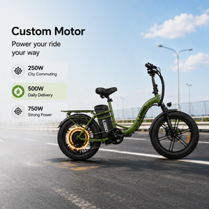 Vélo électrique tout-terrain 48V 50AH 750W en gros d'usine, vélo de livraison et de trajets quotidiens 48V 32Ah avec logo personnalisé - Product Image 1