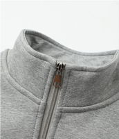 Veste zippée pour homme en polaire doublée de sherpa épaisse et chaude pour le travail en hiver avec logo personnalisé, sweat-shirt zippé pour homme de haute qualité