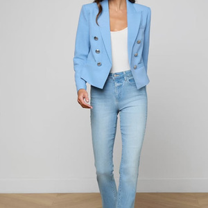 Vestido de Fiesta de <span class=keywords><strong>Boda</strong></span> en el Jardín con Estampado Completo Romántico para Mujer, de Marca Privada, de Satén Suave con Apliques de Mariposas 3D y Mangas con Volantes, Cuello con Lazo - Product Image 6