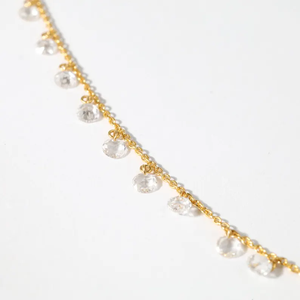 Elegante Collar Colgante de Oro de 14K con Diamante Cultivado en Laboratorio, Cadena Delicada en Capas, Joyería Fina, Regalo para Ella - Product Image 4