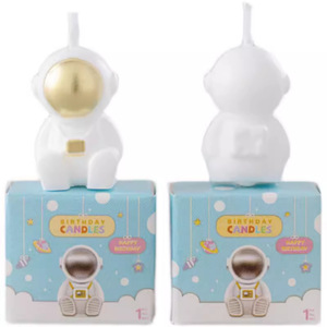 Astronaut <b>Candle</b> Soybean Mixed Wax Birthday <b>Candles</b> Cake Decoration For Children's Parties - Product Image 4