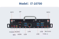 PC Mini Embedded I7-1180G7 4K 60Hz DP HD MIC VGA USB Layar Sentuh Kapasitif Sistem Operasi Linux Modul Inti OPS Mini Stok Industri