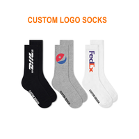 Chaussettes de styliste pour femmes, impression personnalisée, unisexe, Logo brodé, styliste de Sport pour hommes, chaussettes en coton avec Logo