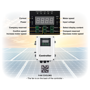 WINSOLAR DC 48 В 400 Вт Солнечный скважинный насос 4 дюйма 304 крыльчатка из нержавеющей стали сельскохозяйственное орошение солнечные водяные насосы - Product Image 5
