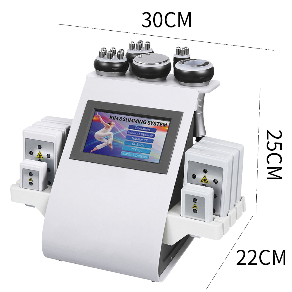 Black Friday Deal Factory Price 6 in 1 High Quality Kim 8 New Ultra Cavitation Rf Vacuum Slimming Machine