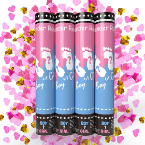 Canon à Confettis Manuels Révélation du Sexe Garçon Fille pour Mariage Anniversaire Baby Shower Festival Célébration Décoration - Product Image 4