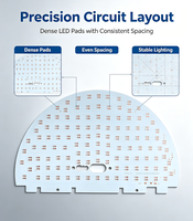 Fabricant de circuits imprimés personnalisés OEM ODM, MCPCB carré en aluminium LED, 1,6 mm 35 μm cuivre ENIG