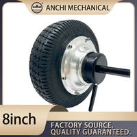 Moteur de moyeu sans balais 8 pouces 50 Nm 48 V 6 km/h, kit double entraînement basse vitesse et couple élevé 100-500 W avec efficacité IE1, pour maison intelligente IP66