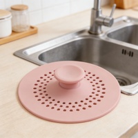 Filtre de vidange d'évier en silicone de qualité alimentaire avec ventouses pour cuisine domestique, compatible lave-vaisselle, bouchon écologique