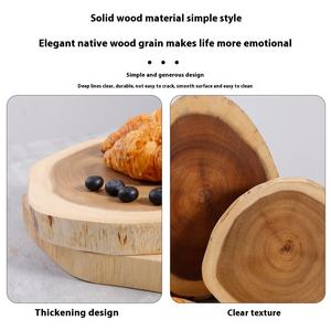 เขียงไม้อะคาเซียสำหรับอุตสาหกรรมสุดสร้างสรรค์อุปกรณ์ประกอบฉากสำหรับตัดชีสทรงสี่เหลี่ยมตลกสำหรับการถ่ายภาพ - Product Image 3