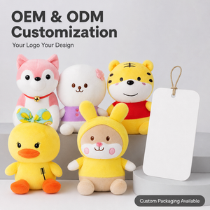 Porte-clés pendentif mini peluche personnalisé en gros, adorable, en coton PP, figurine d'animal en peluche, breloque pour sac de mariage, cadeau de machine à griffes - Product Image 3