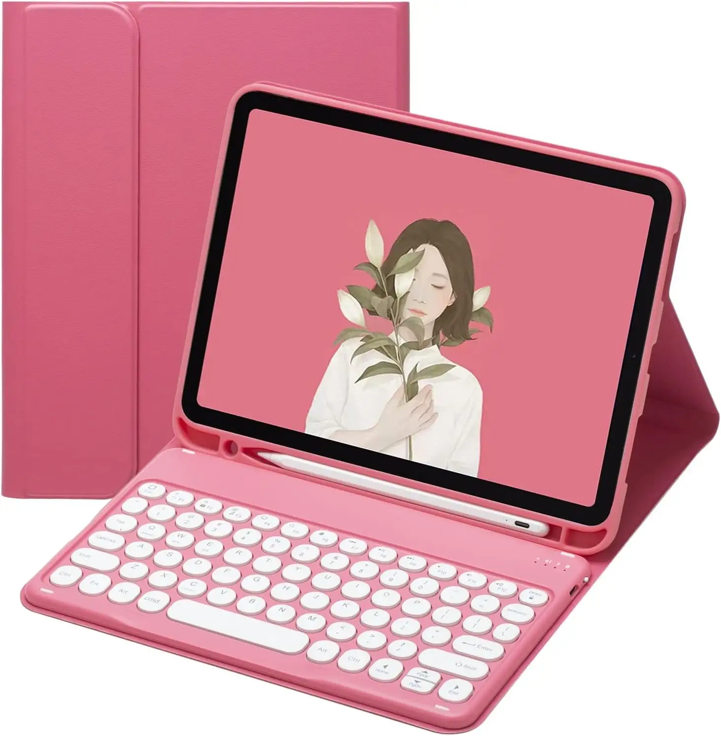 Wireless keyboard and mouse wireless keyboard cover suitable for iPad Air 4 5, 10.9 generation tablet case