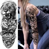 Stiker Tato Temporer Tahan Air Ramah Lingkungan Unisex Moonlight Desain Transfer Air Modis untuk Lengan Daya Tahan 5-7 Hari Bersertifikat CE