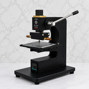 Economical Manual Digital Character Hot Foil Stamping Machine Hand Stamp for <b>Leather</b> Wallet Gift Card Number Logo Pattern - Product Image 1