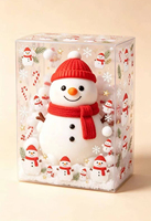 Nouveau jouet anti-stress transfrontalier Père Noël à presser, gadget de décompression à rebond lent, décoration mignonne, cadeau de fêtes