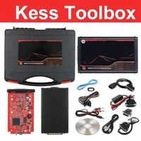 [Envío desde EE. UU.] Programador de ECU Kess V2 V5.017 Online 2.80 EU Rojo con Kit de Ajuste OBD2 y Herramientas KTAG V7.020 Compatible con Autos y Camiones