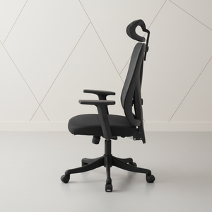 เก้าอี้สำนักงานผู้บริหารตามหลักสรีรศาสตร์ ปรับระดับความสูงได้ พนักพิงศีรษะหุ้มผ้า เก้าอี้ผู้บริหาร โครงอะลูมิเนียม ดีไซน์ทันสมัย สำหรับใช้ในบ้าน/สำนักงาน - Product Image 3