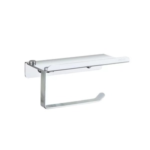 Porte-<span class=keywords><strong>papier</strong></span> hygiénique en acier inoxydable 304 au design moderne <span class=keywords><strong>avec</strong></span> porte-téléphone Boîte à <span class=keywords><strong>rouleau</strong></span> de <span class=keywords><strong>papier</strong></span> pour la salle de bain et l'hôtel Projets hôteliers haut de gamme - Product Image 3