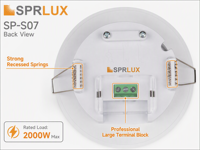 Sensor de Movimiento PIR de Techo de Alta Sensibilidad y Largo Alcance, 360 Grados, Amplificador Infrarrojo, IP20 Impermeable, 220-240V CA