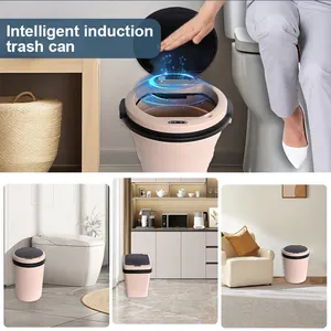 Sensör otomatik akıllı mutfak lavabo ile çöp tenekesi akıllı çöp tenekesi