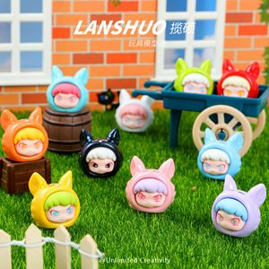 ชุดเครื่องประดับเรซิ่นรูปสุนัขจิ้งจอกน่ารัก สีพื้น แบบการ์ตูนจิ๋ว 3 มิติ สำหรับตกแต่งโทรศัพท์มือถือและของตกแต่งโต๊ะทำงาน - Product Image 1