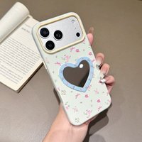 Étui de téléphone portable pour fille avec design floral Lichicase pour Honor X7C X6B Play 60 Plus avec miroir de maquillage intégré
