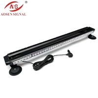 4 Seiten roter Notfall-LED-Feuerwehr mann Warn blitz Autodach lichter 6 LEDs pro Abschnitt