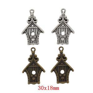 Colgantes de Metal de Alta Calidad con Forma de Corazón de Pájaro en Miniatura, Adornos Clásicos de Joyería, Dijes de Moda para Decoración - Product Image 1