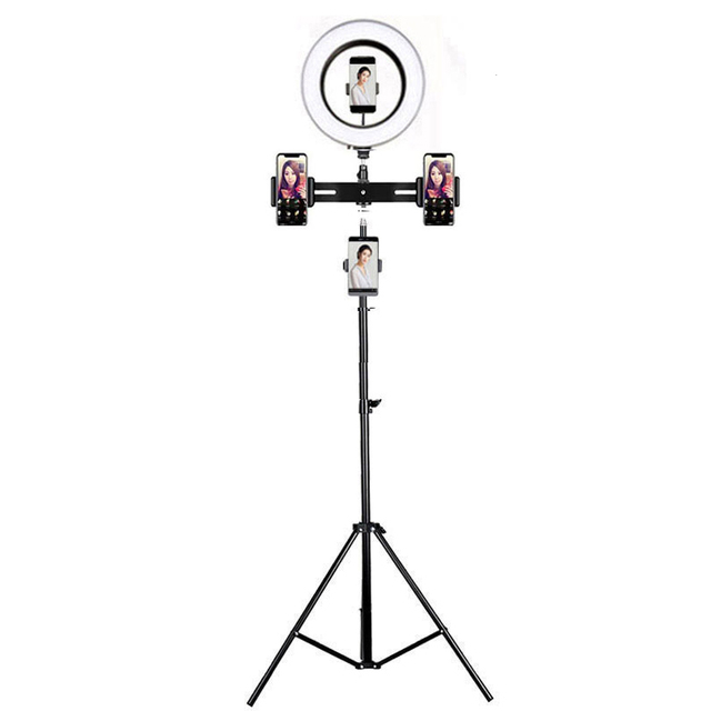 LED Selfie Ring Light With Tripod Stand for Youtube Video Live Streaming Makeup Photographic Fill Light Kit